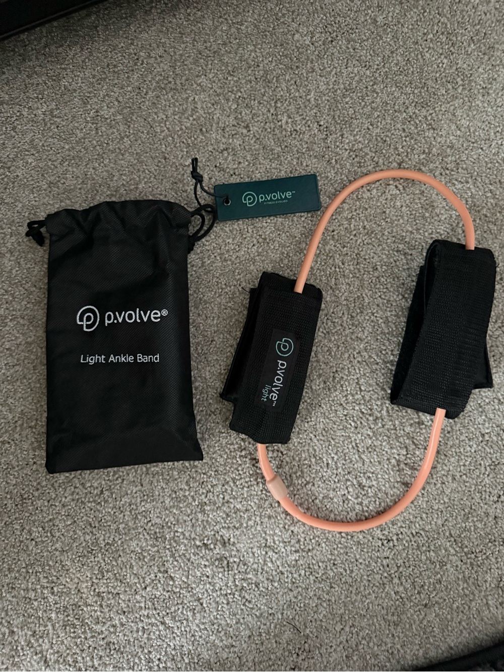 p.volve Light Ankle Band – Peach Resistance Loop